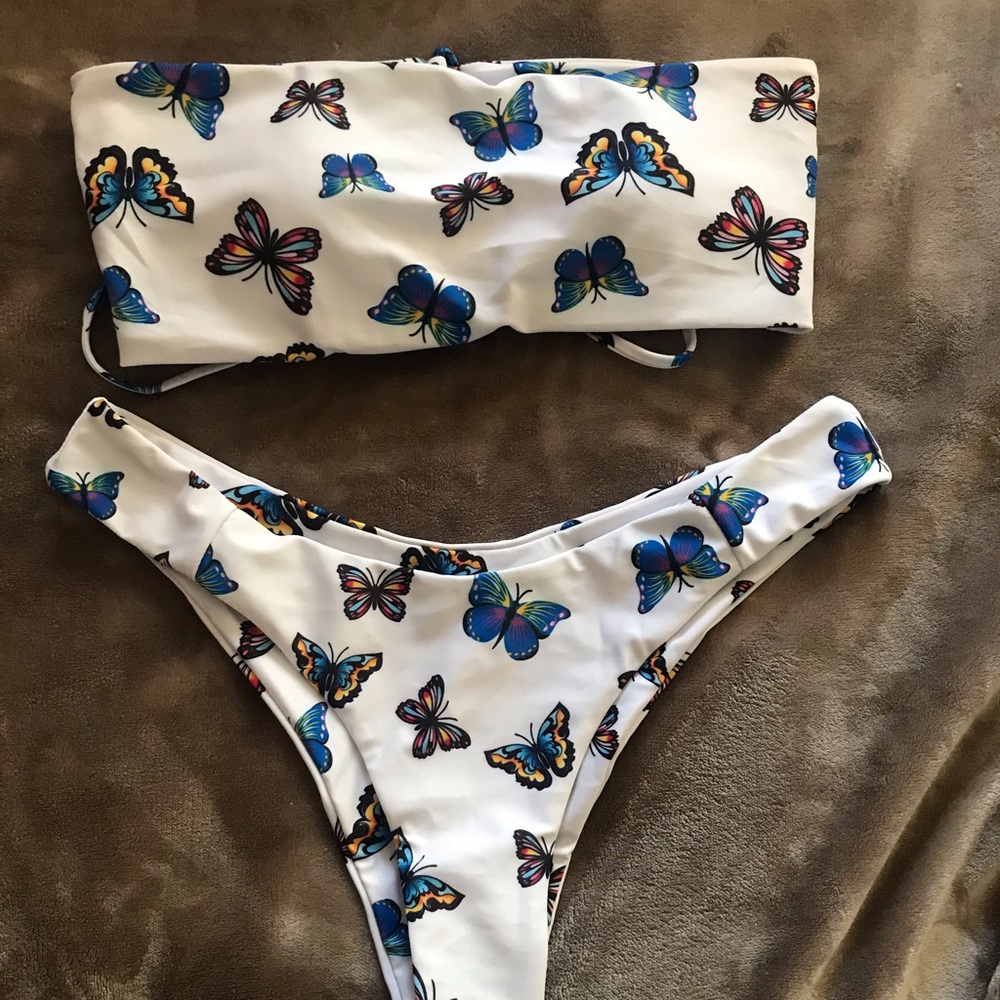 White bikini set